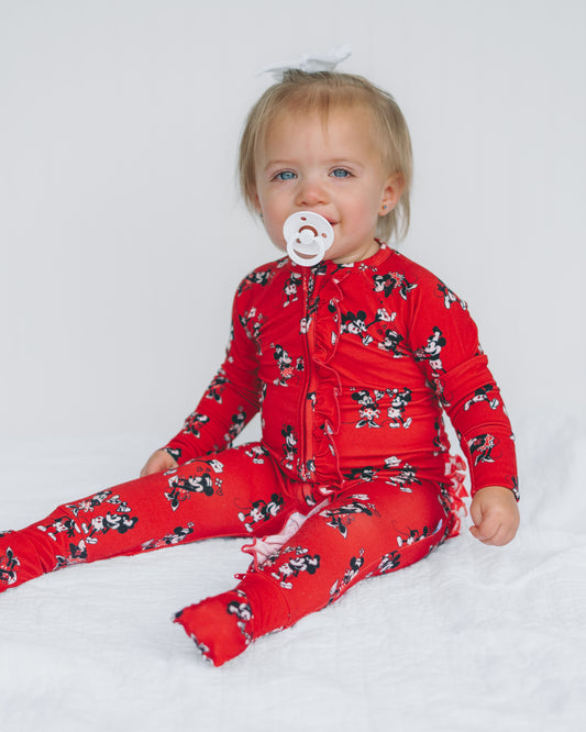 Fairytale Kind of Love Ruffle Footie Snoozer