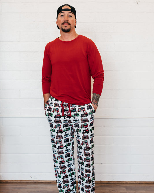 Festive Food Trucks Adult Unisex Pajama Pants