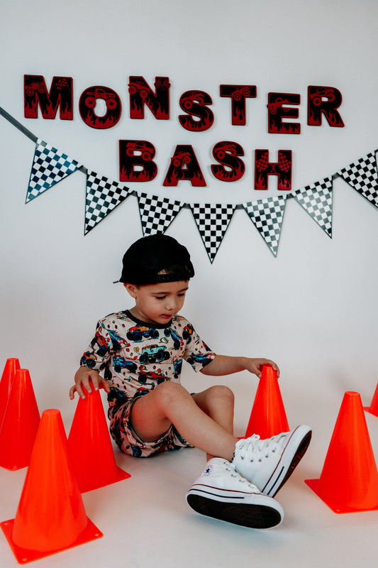 Monster Bash 2 Piece Shorts Set