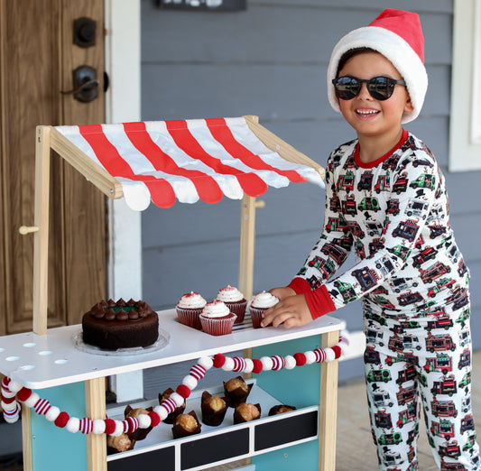 Festive Food Trucks 2 Piece Pajama Set