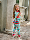 Tea Party Ruffle 2 Piece Pajama Set