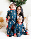 Navy Bo-Ho-Ho 2 Piece Pajama Set **