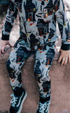 Skating Skelly 2.0 2 Piece Pajama Set *