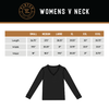 Solid Red Adult Women's Long Sleeve V-Neck Shirt